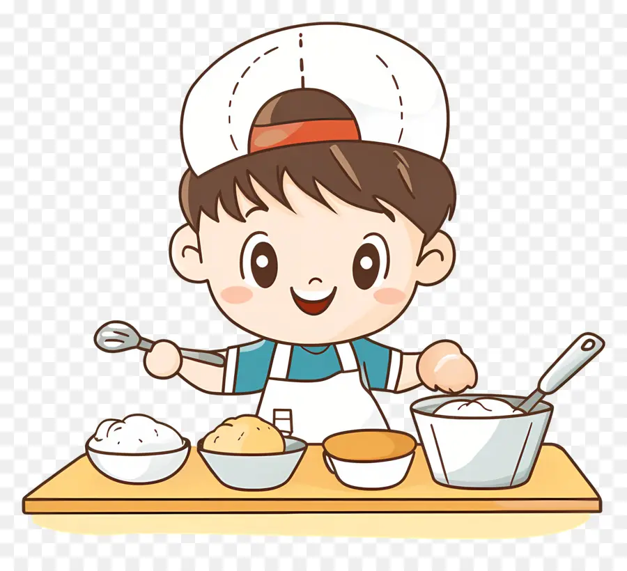 Kid，Niño Cocinando PNG