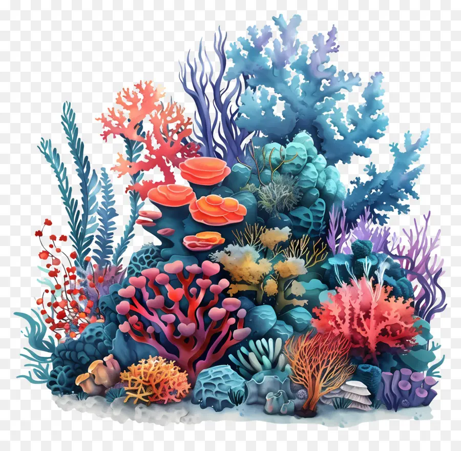 Los Arrecifes De Coral，Coral De Coral Colorido PNG