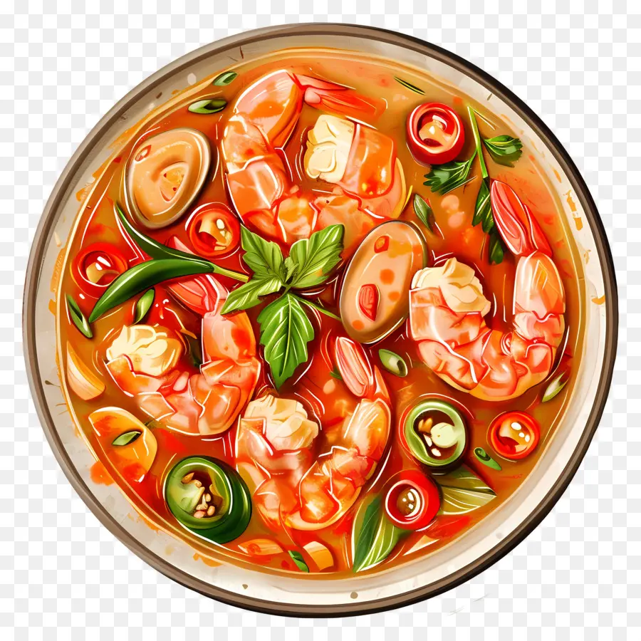 Tom Yum Goong，Sopa De Camarones PNG