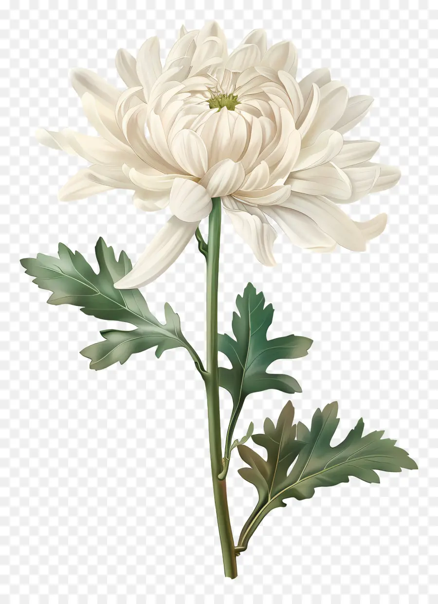 Crisantemo Blanco，Flor Blanca PNG