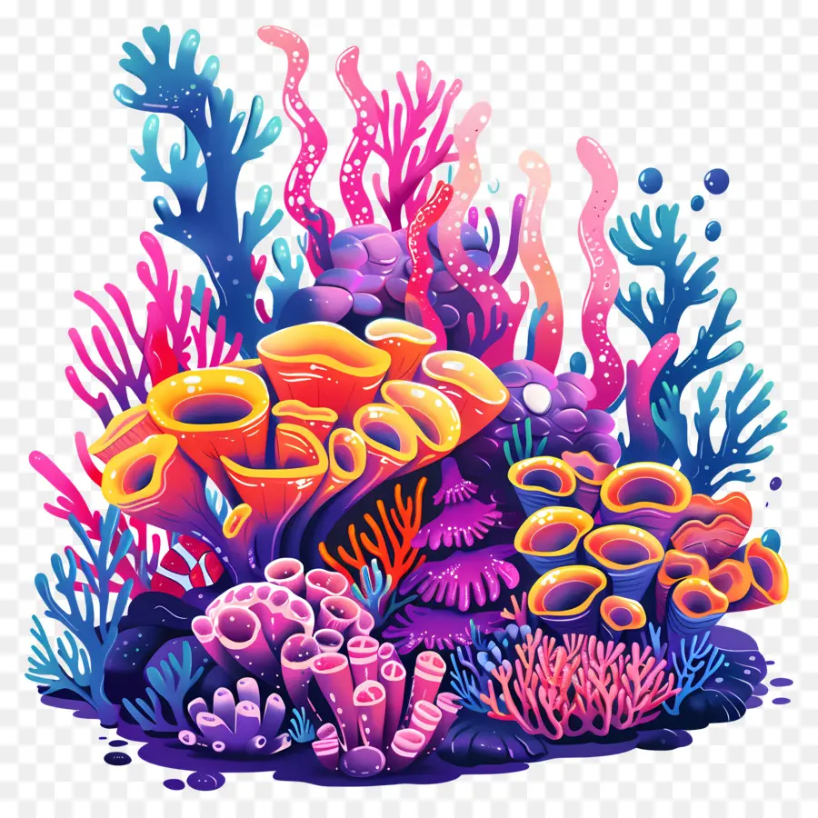 Los Arrecifes De Coral，Coral De Coral Colorido PNG