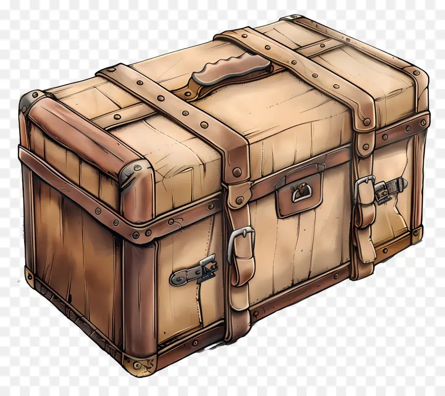 Luggage，Vintage Maleta PNG