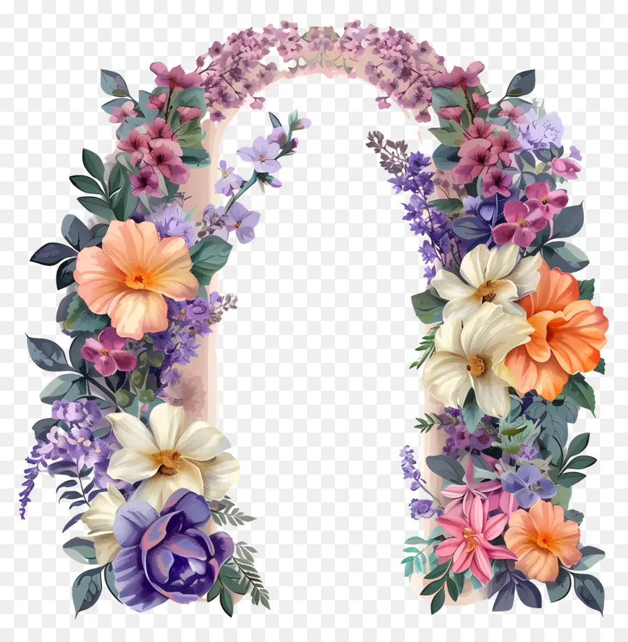 Flores Arco，Arco Floral PNG