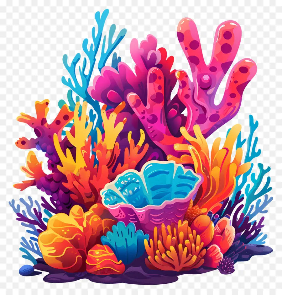 Los Arrecifes De Coral，Coral De Coral Colorido PNG