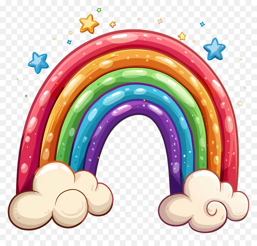 Arcoiris De Dibujos Animados，Arcoíris PNG