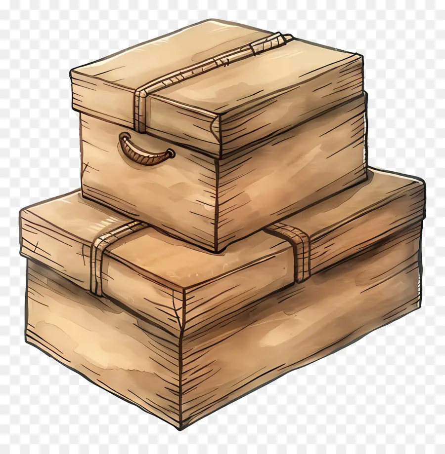 Caja De Envío，Cajas De Madera PNG