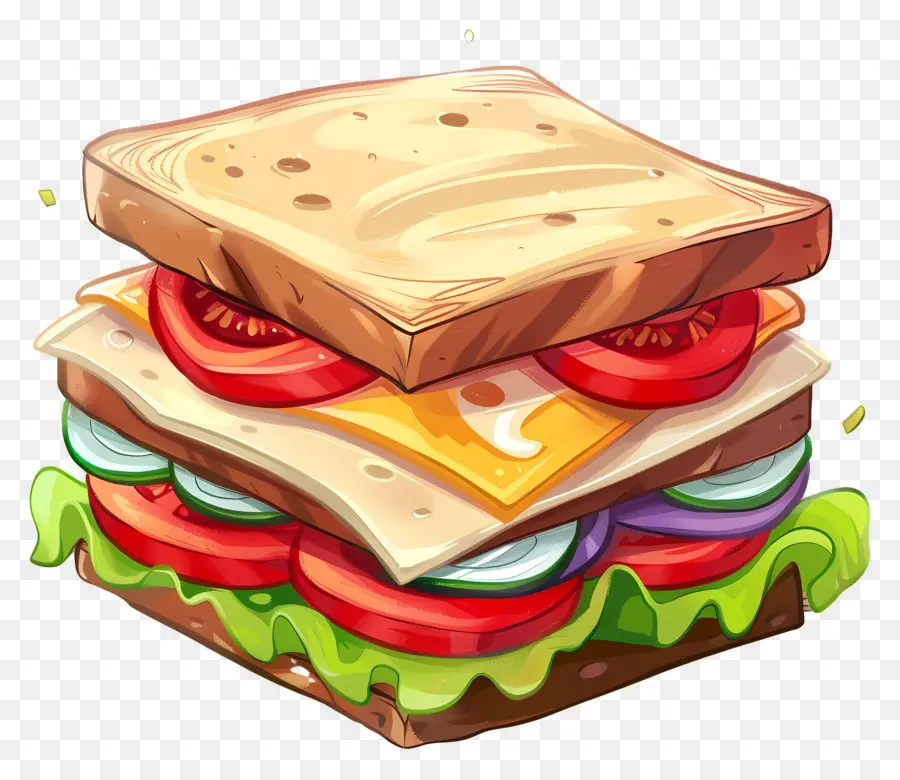 Sándwich De Dibujos Animados，Sandwich PNG