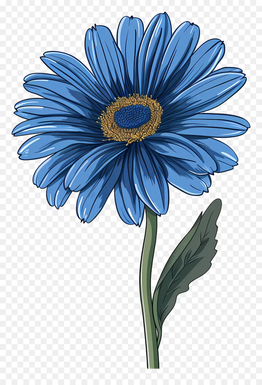 Gerbera Azul，Flor Azul PNG