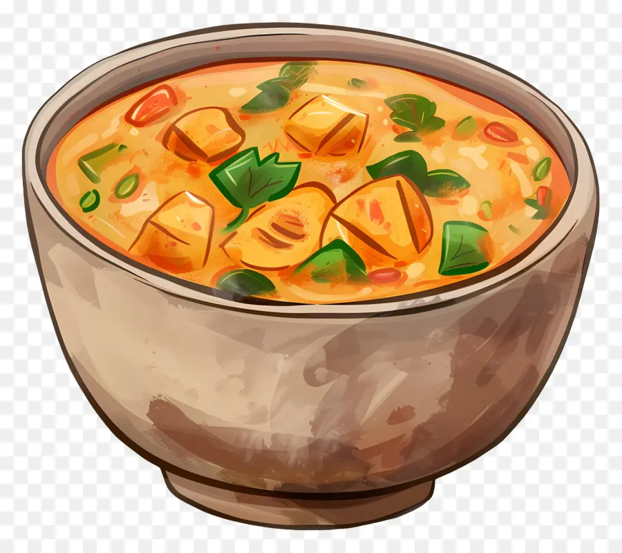 Sopa De Curry，Tazón De Sopa PNG