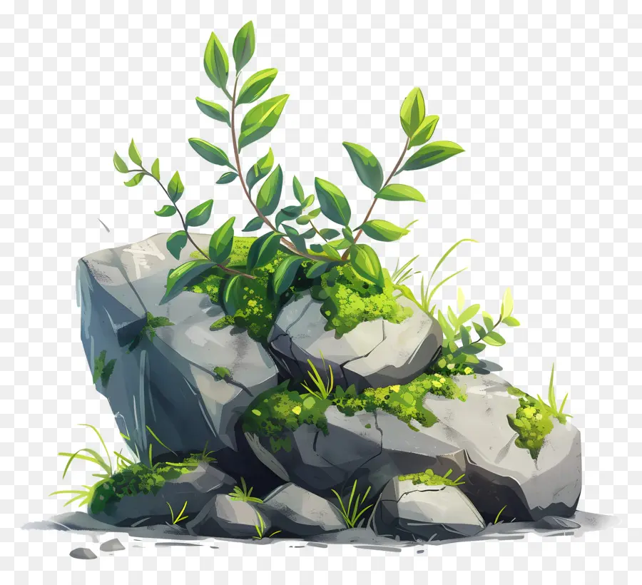 Planta De Musgo，Plantas Rocosas PNG