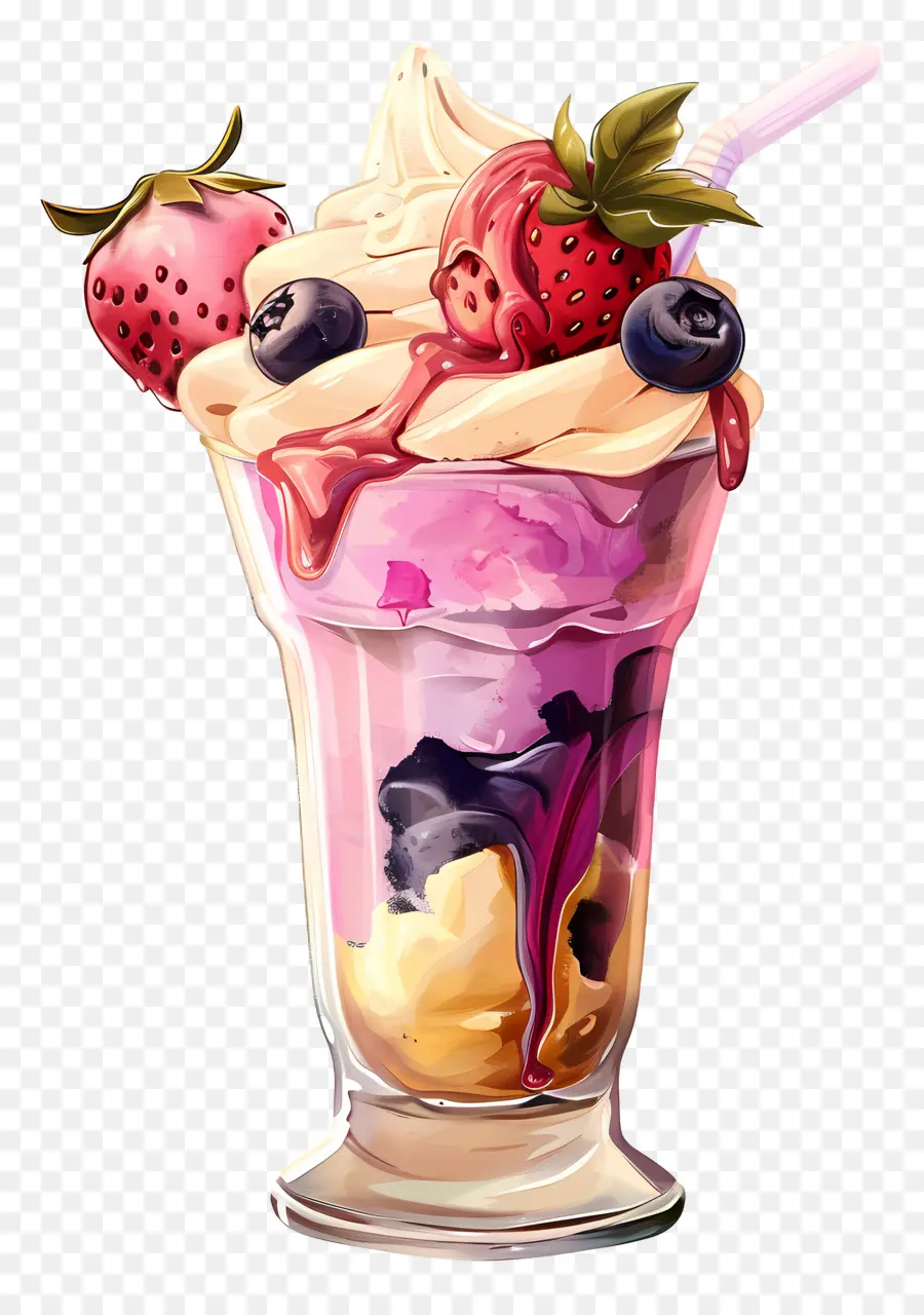 Copa De Helado，De Postre PNG