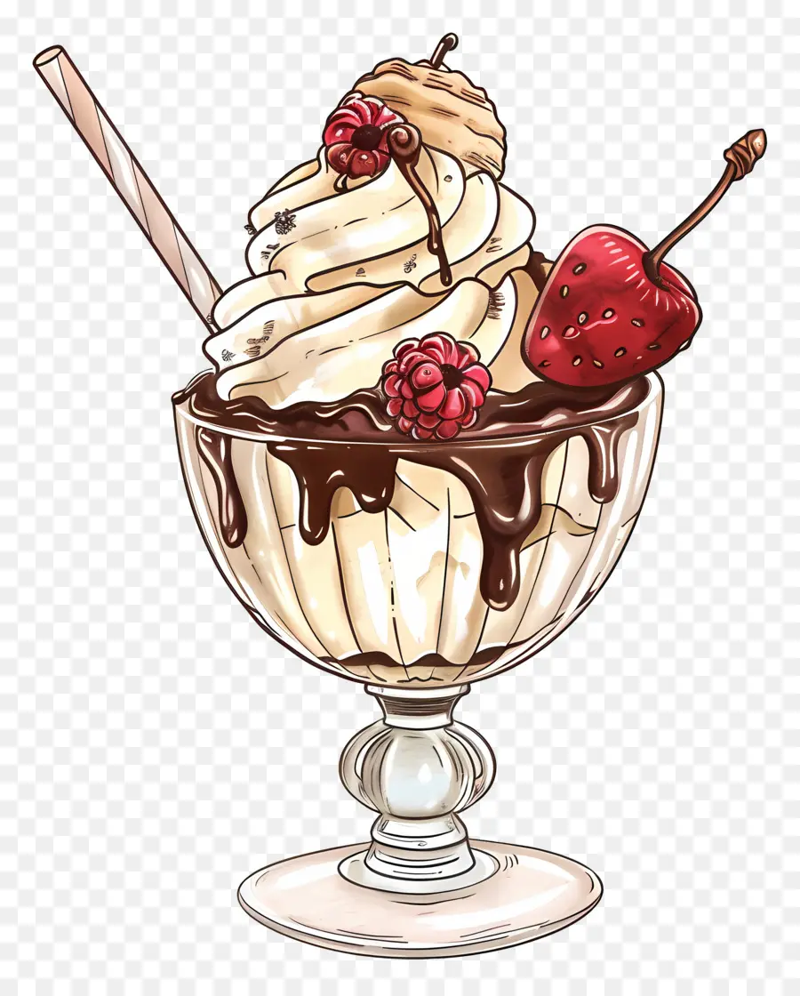 Copa De Helado，Dulce PNG