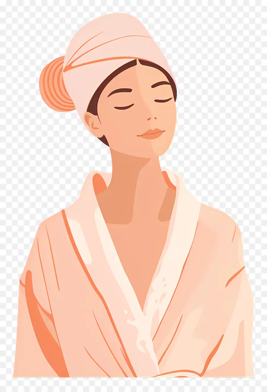 Mujer De Moda，Mujer Con Toalla PNG