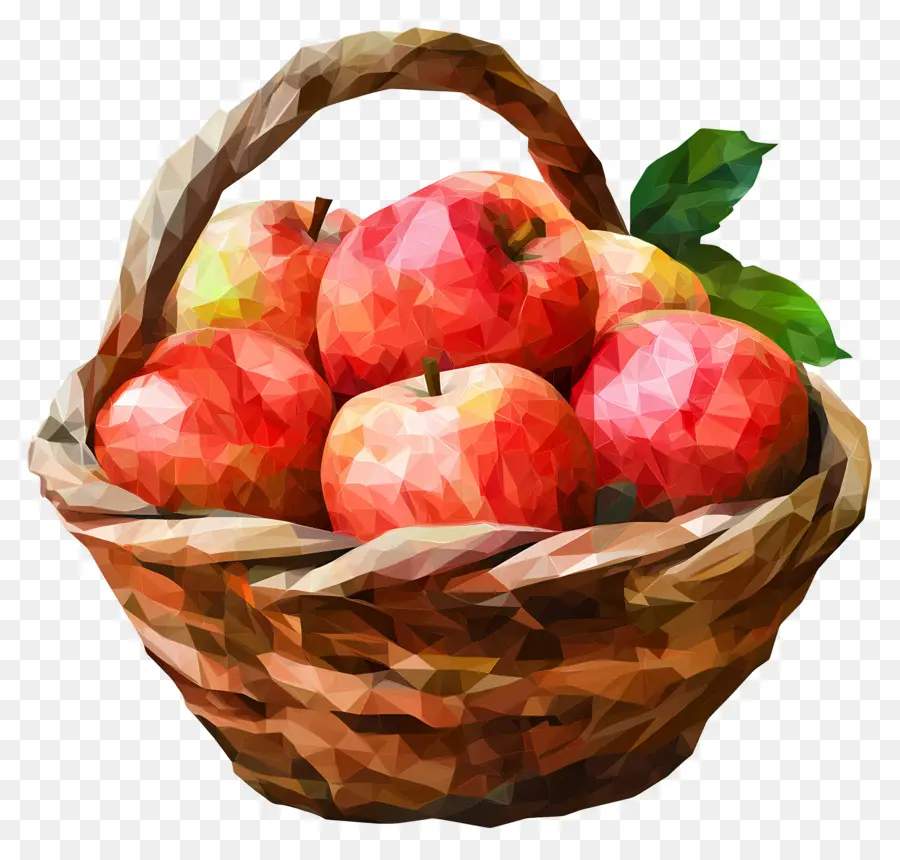 La Manzana De La Cesta，Las Manzanas Rojas PNG