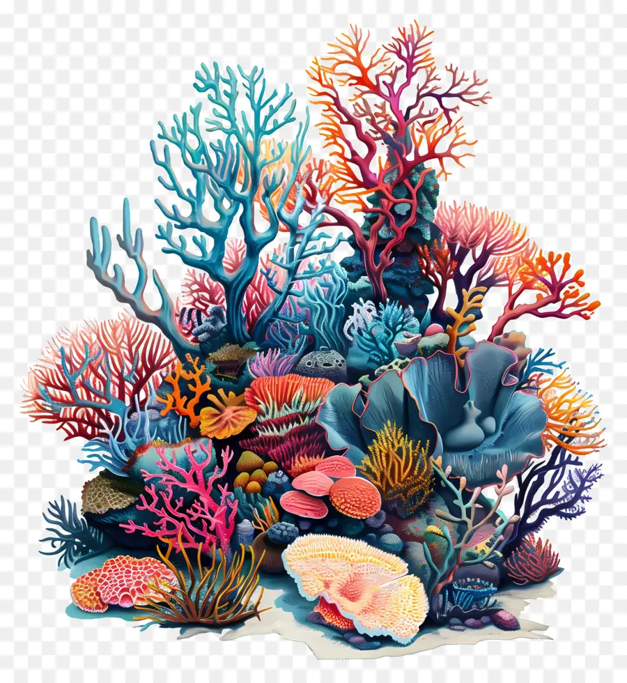 Los Arrecifes De Coral，Coral De Coral Colorido PNG