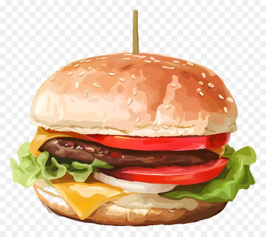 Hamburguesa Cremosa，Hamburguesa Con Queso PNG