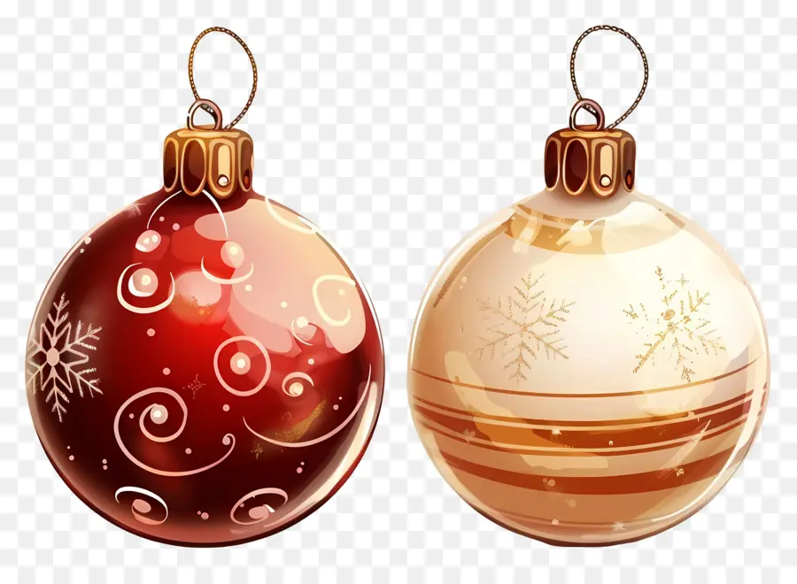 Bolas De Navidad，Adornos Navideños PNG