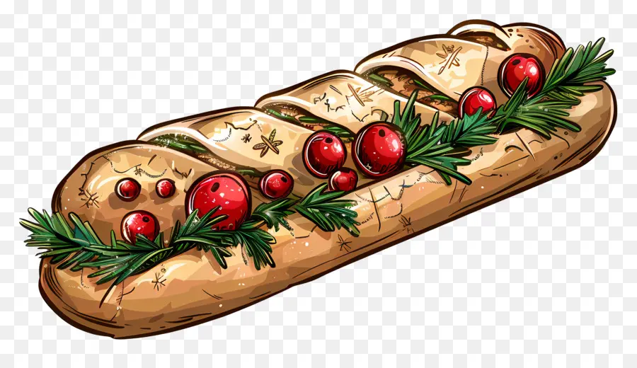 Baguette，Pan Decorativo PNG