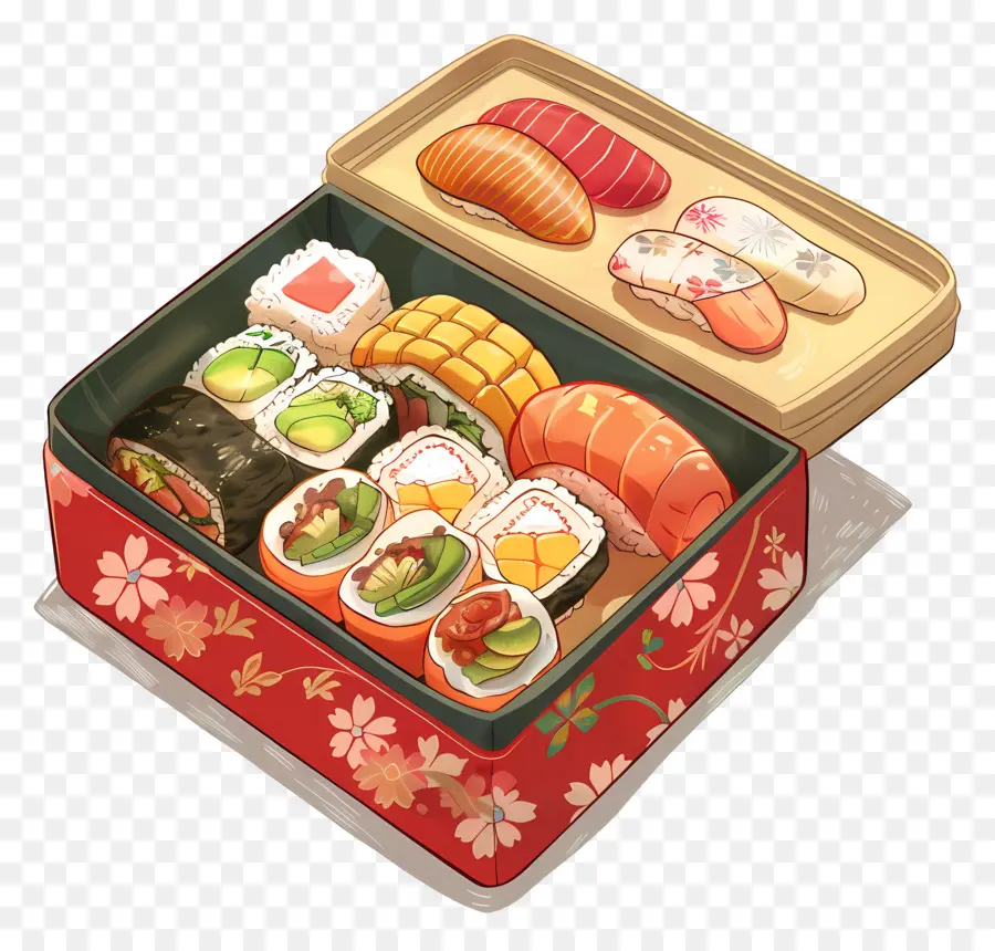 Caja Bento，Cajas De Sushi PNG