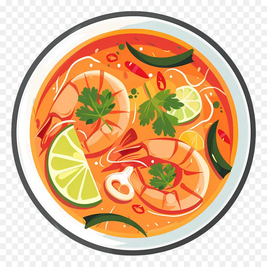 Tom Yum Goong，Sopa De Camarones PNG