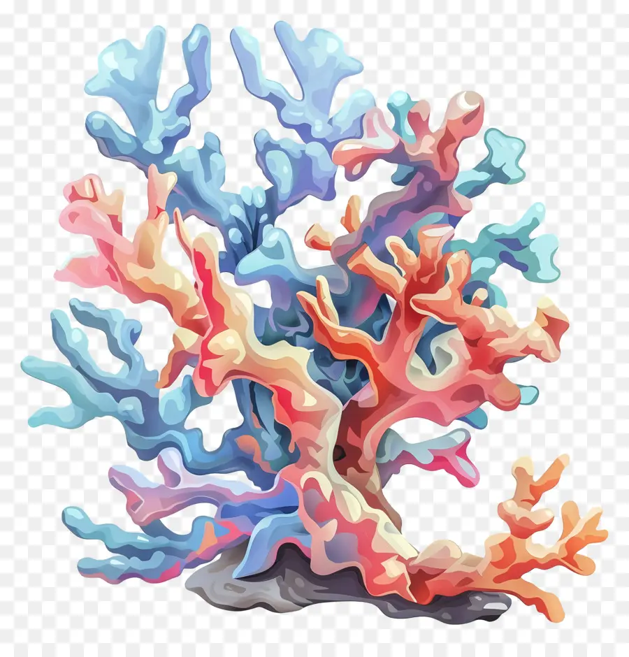 Blanqueamiento De Los Corales，Coral Colorido PNG