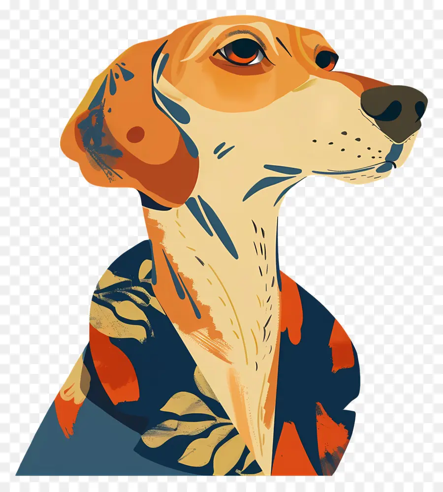 Perro，Perro En Una Camisa Colorida PNG