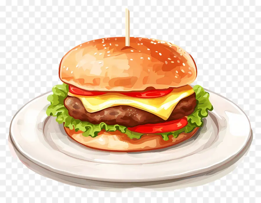 Hamburguesa Cremosa，Hamburguesa Con Queso PNG