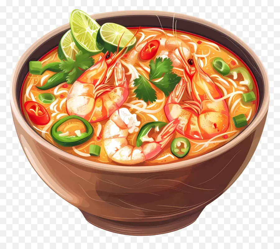 Tom Yum Goong，Sopa De Camarones PNG