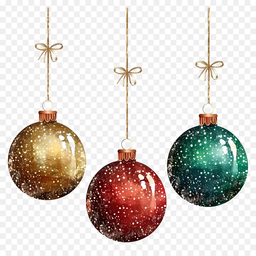 Bolas De Brillo De Navidad，Adornos De Navidad PNG