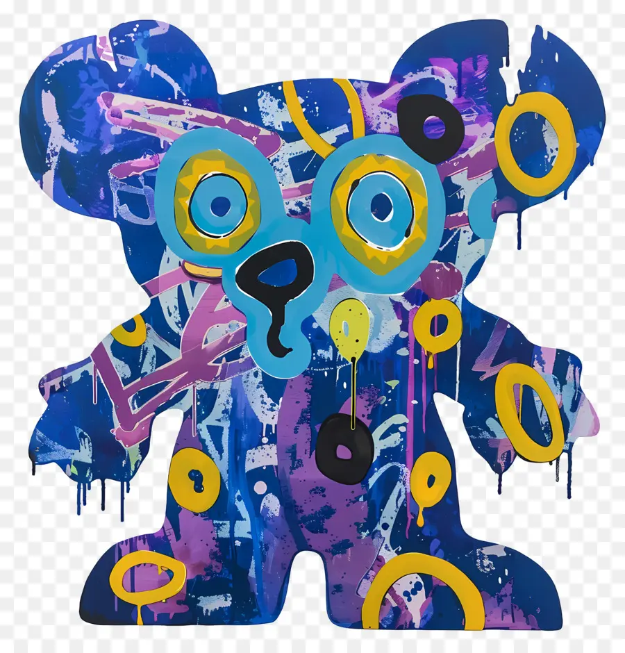 Oso Azul，Oso Colorido PNG