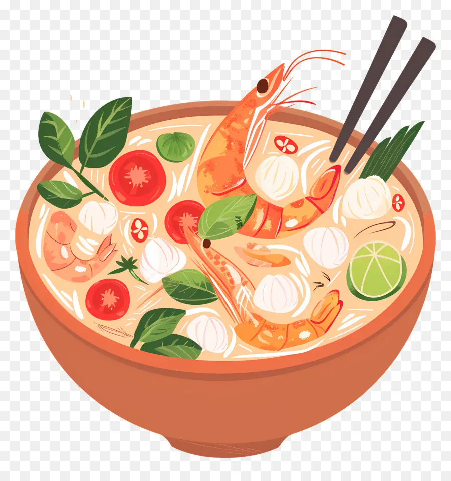 Tom Yum Goong，Sopa De Camarones PNG