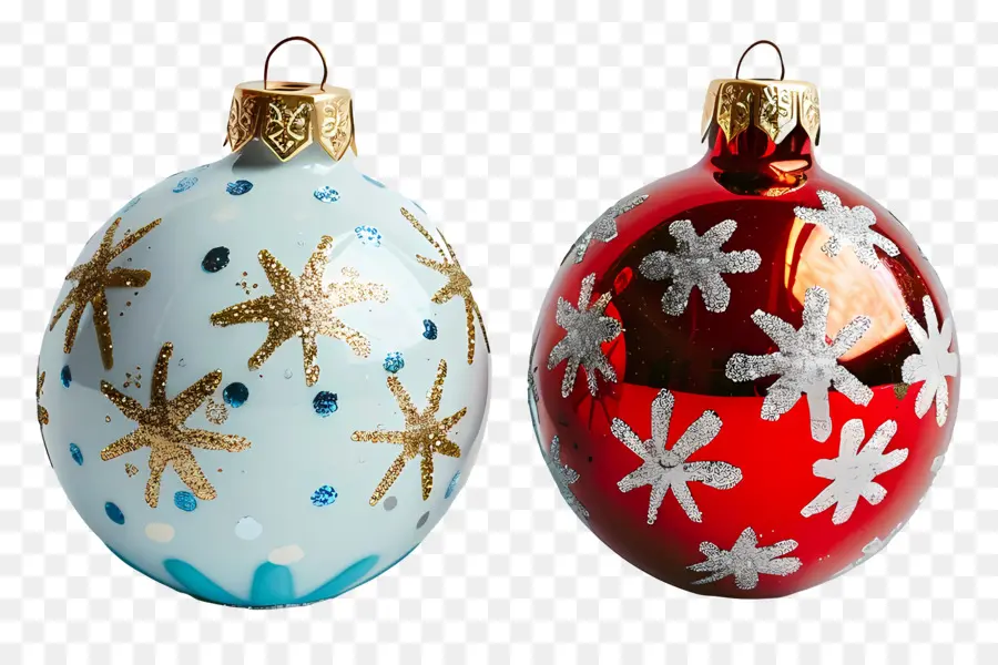 Bolas De Navidad，Adornos De Navidad Rojos PNG