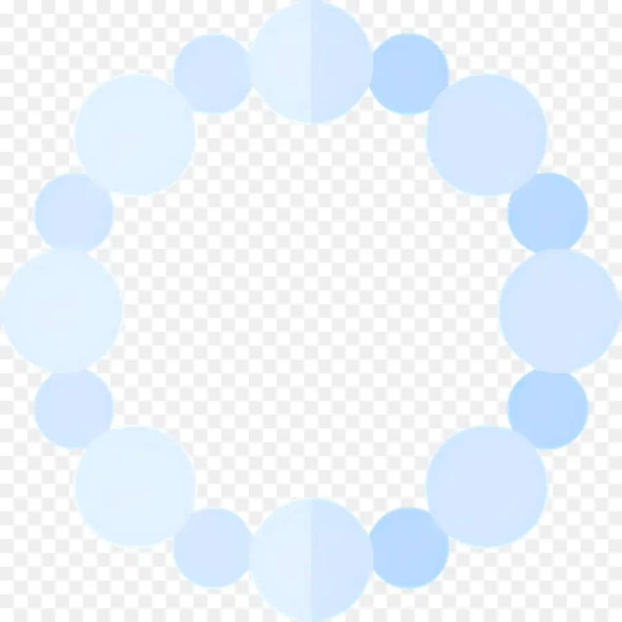 Collar De Perlas，Pulsera Azul Claro PNG