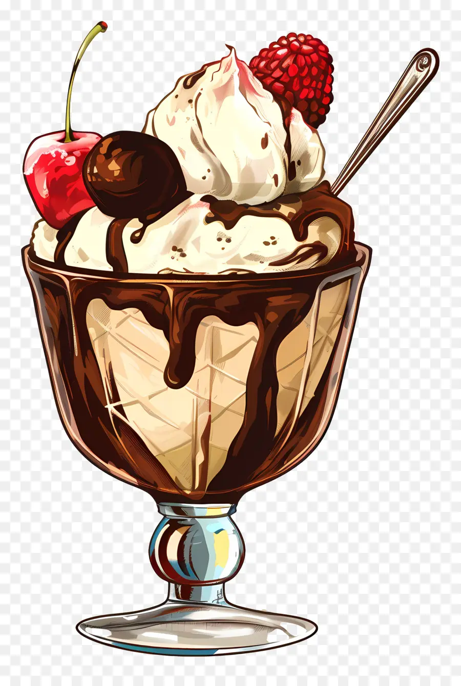 Copa De Helado，Chocolate PNG