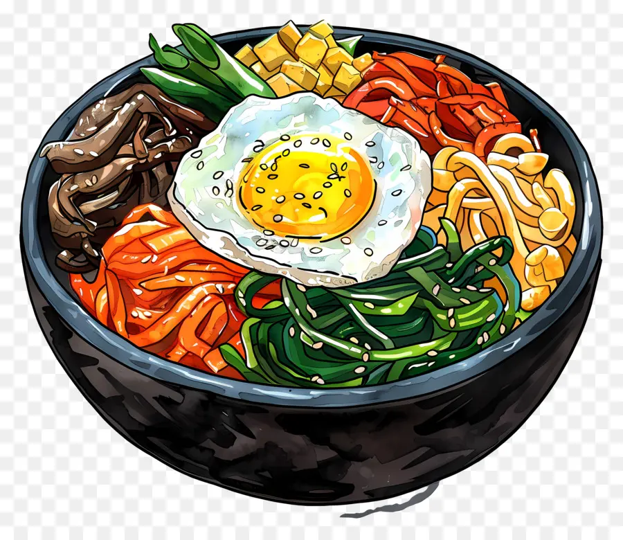 Corea Bibimbap，Bibimbap PNG