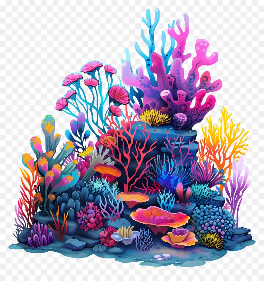 Los Arrecifes De Coral，Coral De Coral Colorido PNG