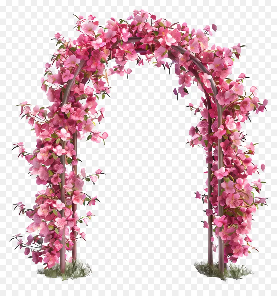 Archway Pink Blossom，Flor Arco PNG