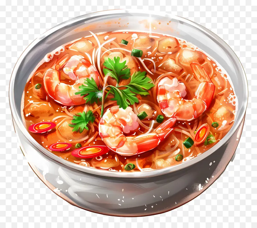 Tom Yum Goong，Sopa De Camarones PNG