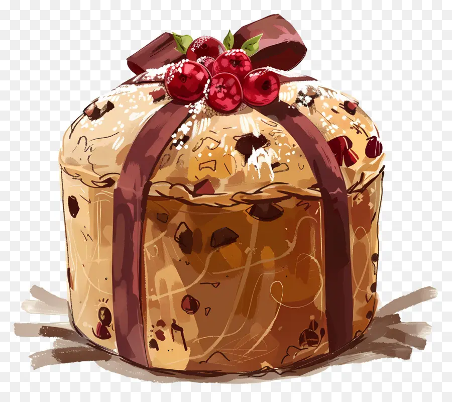 Panettone，El Pastel De Frutas PNG