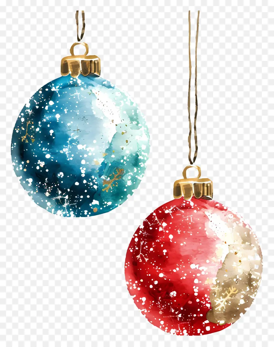 Bolas De Brillo De Navidad，Adornos De Navidad Coloridos PNG