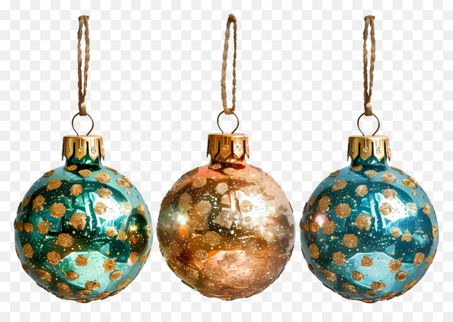 Bolas De Brillo De Navidad，Adornos De Navidad PNG