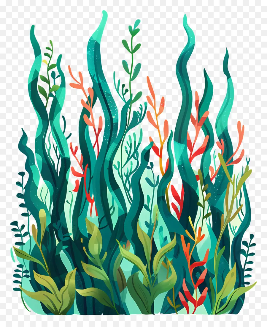 Bosque De Kelp，Hojas De Colores PNG