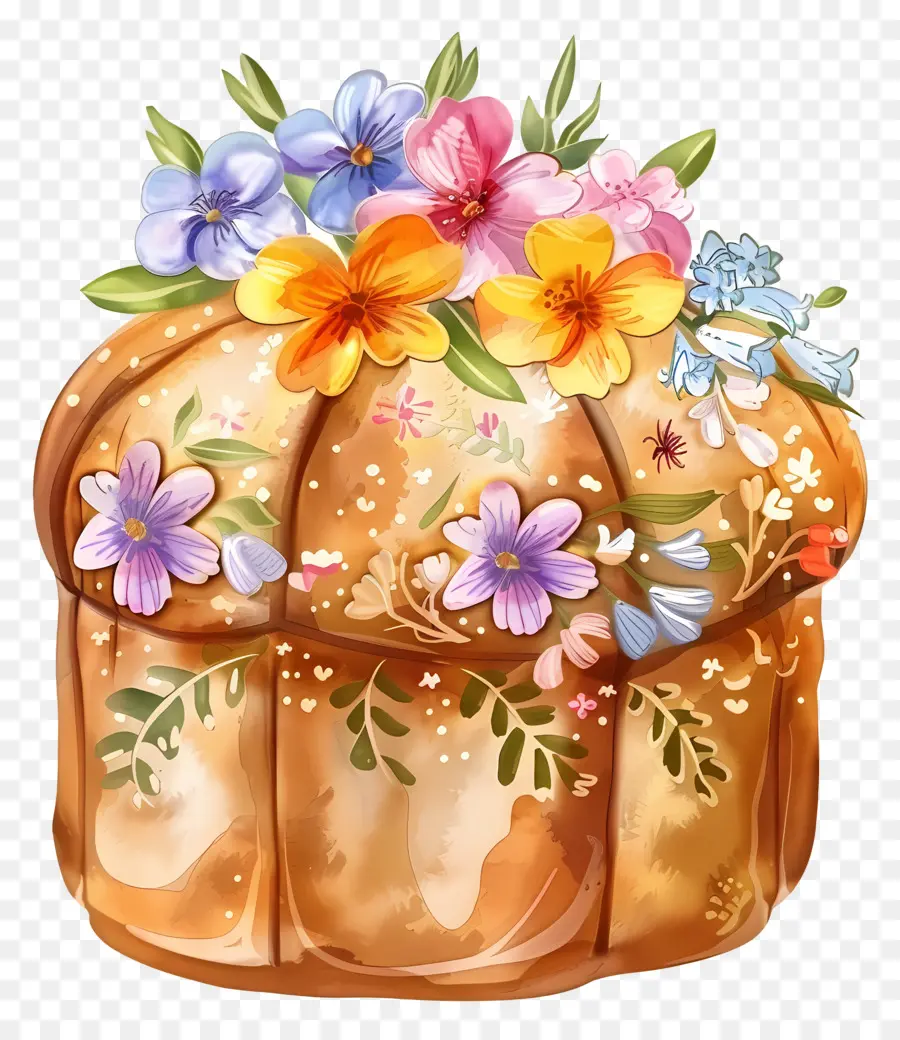 Panettone，Torta De Flores PNG