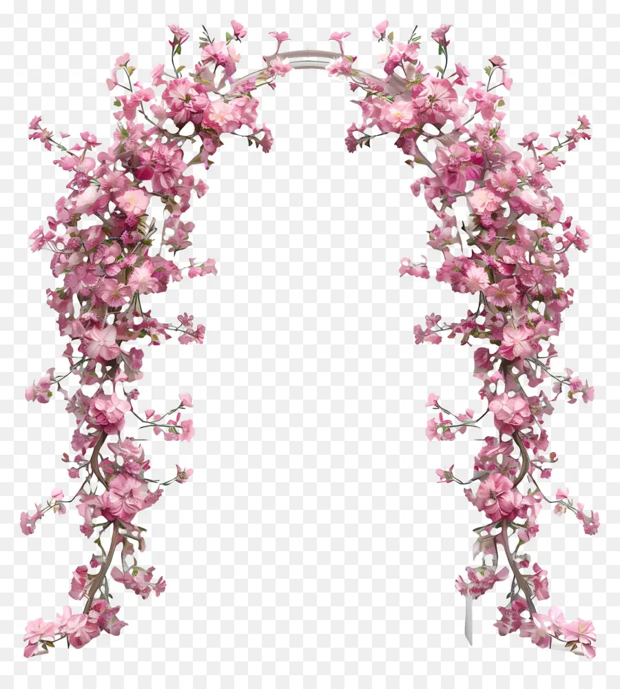 Archway Pink Blossom，Flor Arco PNG