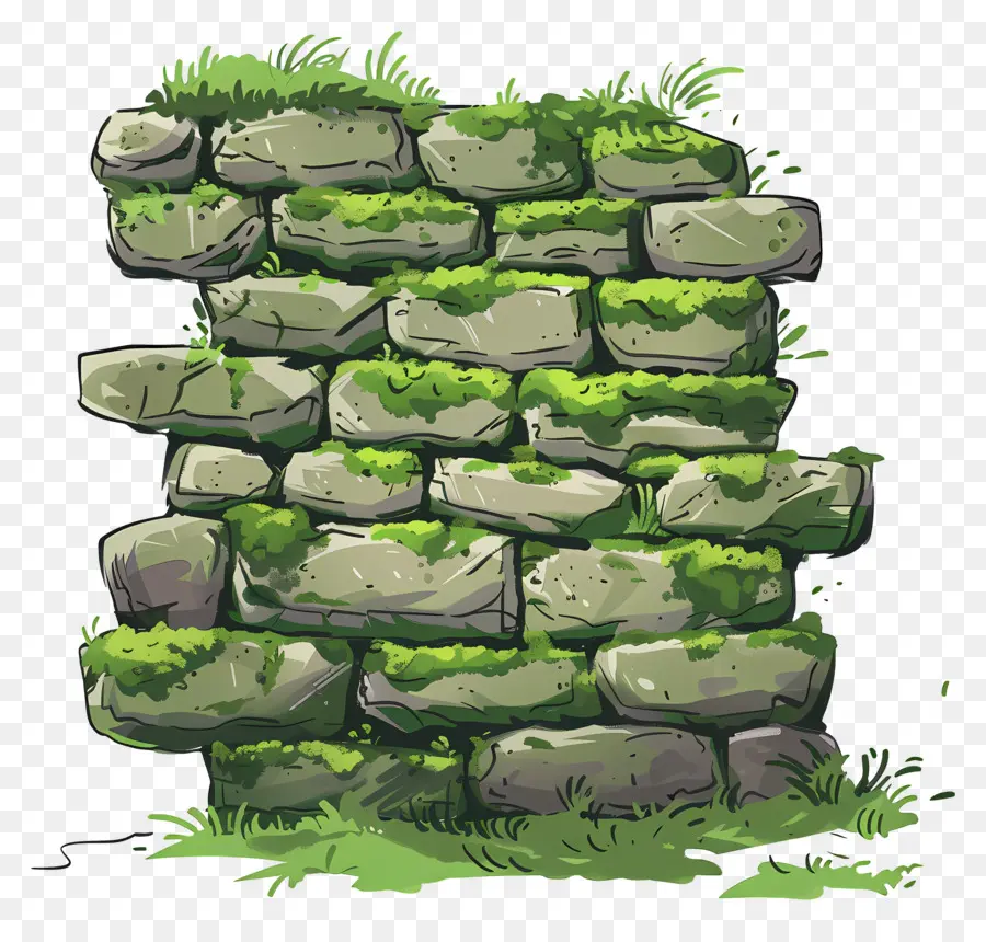 Pared De Musgo，Muro De Piedra PNG