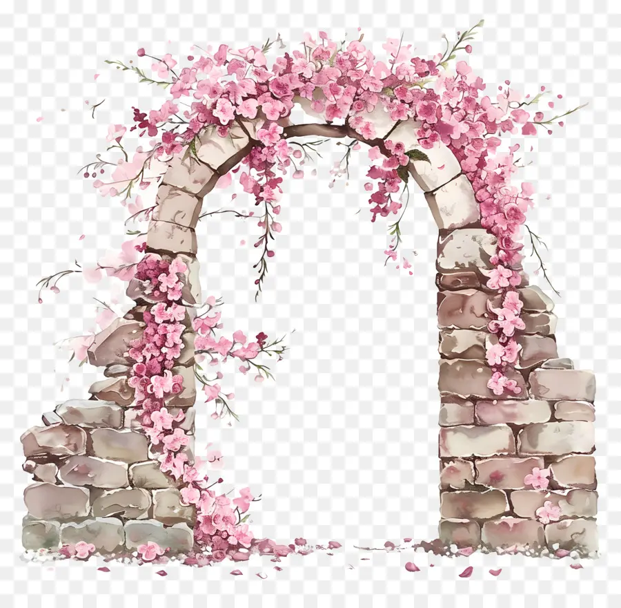 Archway Pink Blossom，Arco PNG