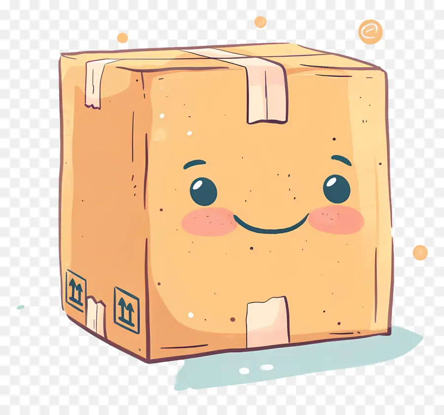 Caja De Envío，Caja Sonriente PNG