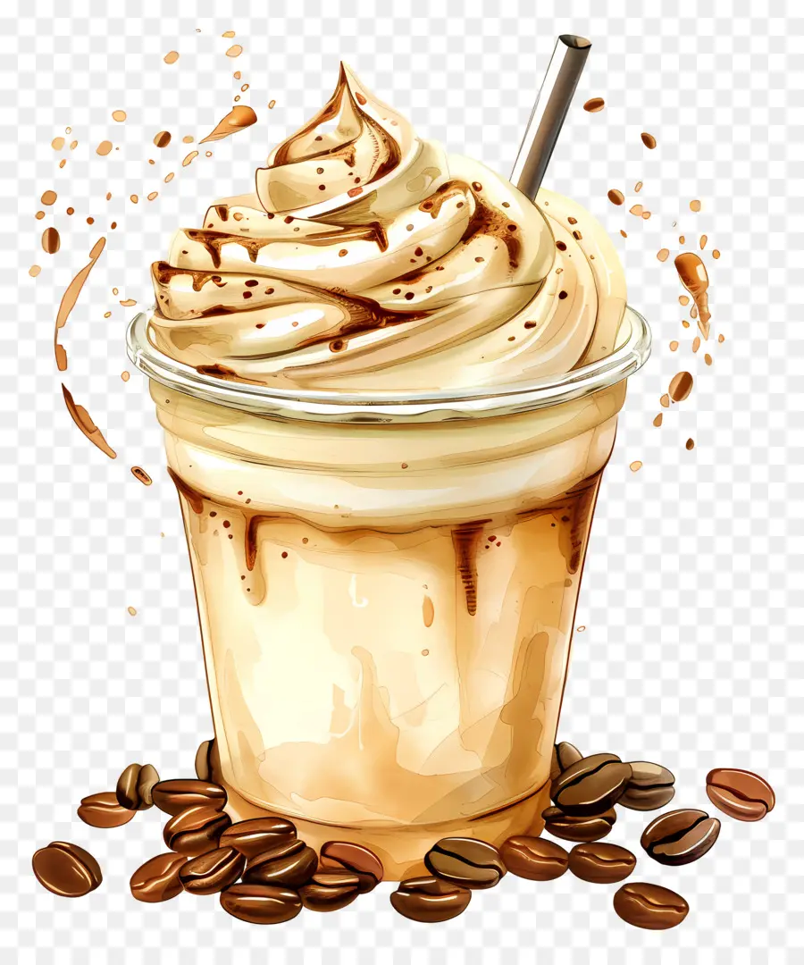 Cafe Cremoso，Batido PNG