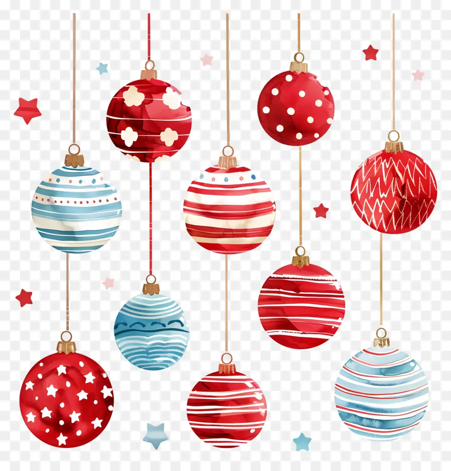 Bolas De Navidad，Adornos Navideños PNG