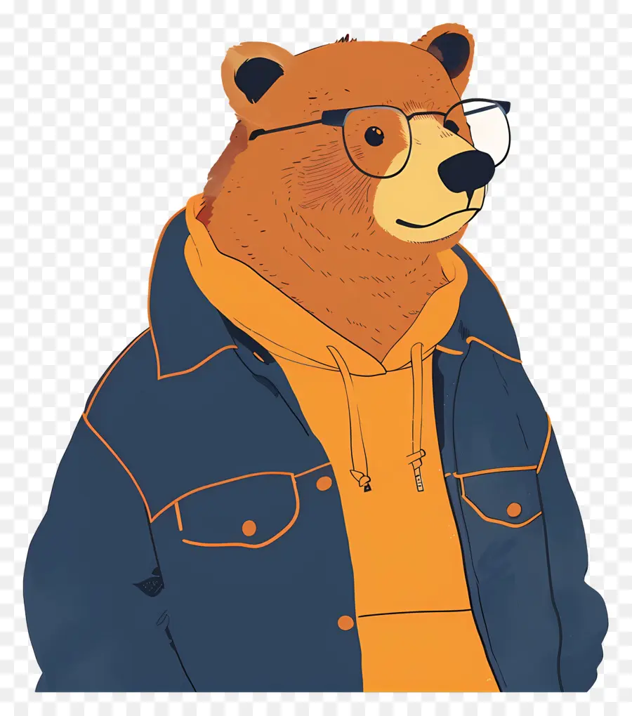 Oso，Oso En La Chaqueta PNG